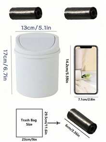 1pc INS Style Bedroom New Girl Heart Home Cute Cover Net Red Mini Storage Box, Plastic Garbage Can With Lid, Tabletop Wastebasket, Trash Bin For Home Office Desk Decor,Coffee Table, Office, Living Room, Study