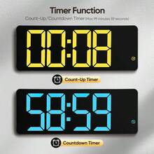 Large Digital Wall Clock - Multicolor - View 2