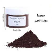 Pigmento en polvo de hormigón DIY, 48g - Colorante a base de agua para yeso, resina epoxi artesanías y joyería, disponible en 12 colores vibrantes, polvo de pigmento de color - Multicolor - Ver 16