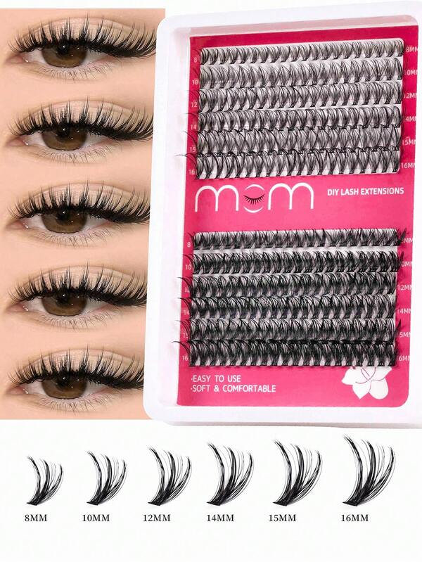 240pcs Lash Clusters 30D+40D/40D+60D/60D+80D DIY Lash Extension Faux Mink Eyelashes - Premium D Curling Natural Volume Individual Lash Clusters For DIY Eyelash Extensions - Reusable, Lightweight, And Easy To Apply Suitable For Travel, Daily Wear For Beginners, Weddings, Dates, Parties, Festivals, Very Suitable For Christmas/Halloween/Gift Eyelash Bundles