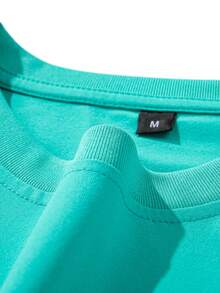 Men's Solid Color All-Match Long Sleeve T-Shirt, Casual Versatile Spring/Autumn