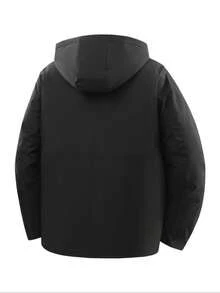 معطف قطن شتوي للرجال للاستخدام الخارجي، سميك ومقاوم للبرودة والدفيء، بتصميم كابوت، مناسب للارتداء في الطقس البارد في فصل الشتاء.