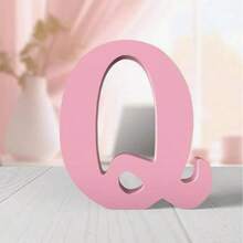 6-Inch Pink Wooden Letters, Unfinished Wooden Letters For Wall Decoration, Decorative Vertical Letters, And Decorative Signage For Craft Home Party Projects - Pink - View 10