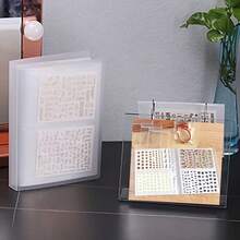1 PC 80 Slots Nail Sticker Storage Book Collecting Album Water Decals Empty Holder Easy Photo Manicure Art Tools Display Showing Book Collecting Album Nail Stickers Holder DIY Nail Art Design Tools