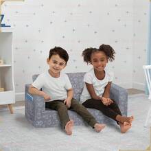 Local Devery-YOUBEI-Serta Perfect Sleeper Extra Wide Convertible Sofa To Lounger - Comfy 2-In-1 Flip Open Couch/Sleeper For Kids, Grey