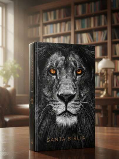 BIBLIA 1960 LEON DE JUDA TAPA DURA NEGRO LETRA GRANDE 12P