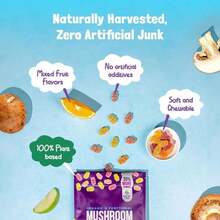 FEWDIVE Drops Of Nature Mushroom Gummies |   Ashwagandha KSM-66, Lion's Mane, Shiitake, Turkey Tail, Reishi, Maitake, Chaga, Cordyceps |   Vegan Mushroom Supplement |   Mixed Fruit, 80 Gummies - 菇 - 查看 11