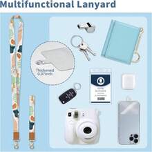 Mavellin Lanyard Wallet With Id Badge Holder, Bookshelf RFID Small Keychain Wallet Women Wristlet, Cute Zipper Credit Card Holder Phone Wrist Neck Strap For Key Name Tag, Teacher Student Office Gifts - ColorC - View 5
