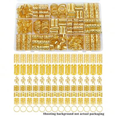 70 pièces Perles de cheveux en métal, pinces à cheveux, élastiques à cheveux, accessoires pour cheveux, convient pour les tresses, accessoires de tressage en métal réglables, accessoires de voyage essentiels, outils de coiffure, cadeau de Noël pour femmes, remplissage de bas de Noël, cadeau, cadeau de Noël, remplissage de bas de Noël pour adultes, outils de coiffure, remplissage de bas de Noël, accessoires de cheveux de Noël pour adultes, cadeau créatif pour femmes, remplissage de bas de Noël beauté, Noël