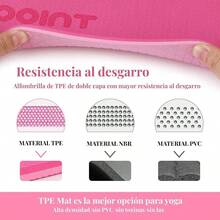 Tapete de Yoga Antideslizante y Cmodos, Yoga para Ejercicio de Buena Calidad y Ecolgicos, Tapete Yoga Antiderrapante de Suavecito y Grueso, Deporte Colchoneta Fitness Alfombrilla Gimnasio de Ejercicio Grueso para YogaPilatesGym en Casa 183x 61CM Rojo - Rojo - Ver 3