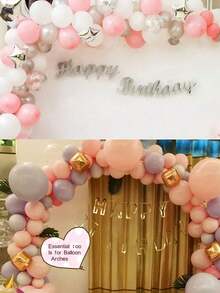 مجموعة إكسسوارات البالونات 1-8 قطع، سلسلة بالونات ذات فتحتين، نقاط غراء البالونات، شرائط عقدة الفراشة البالونات، فيونكة، نقاط بولكا، إكليل، مناسبة لحفلات الزفاف وأعياد الميلاد والتخرج والعودة إلى المدرسة وعيد الهالوين وعيد الميلاد