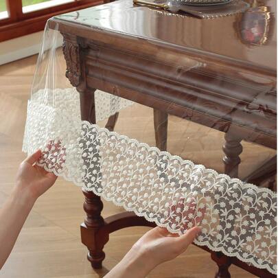 1 chiếc khăn trải bàn thêu PVC hình chữ nhật, chống thấm nước và dầu mỡ, kiểu dáng thanh lịch, thích hợp cho nhà hàng, nhà bếp, bữa sáng, bàn cà phê, ngày lễ, trang trí bàn ngoài trời, mùa thu.