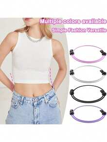 1pc Crop Tuck Adjustable Band, Crop Tuck Tool For Sweater And Shirt, Belly Leaking Crop Tuck Band, The Elastic Band To Change The Style Of Your Tops
