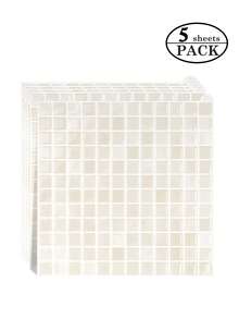 WalDecoo 1/5/10/20 片红色马赛克瓷砖，即剥即贴，自粘墙砖，适用于厨房、浴室、壁炉、房车的防溅板（10 英寸 * 10 英寸） - 彩色 - 查看 15