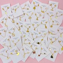 10件套简约不锈钢女士耳环项链套装，优雅可爱爱心和樱桃混搭款式，多件套首饰套装，适合派对、婚礼、日常佩戴，时尚配饰，随机发货 - 銀色 - 查看 2