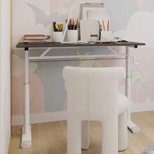Kids Desks & Desk Sets - Gray + Metal & Wood+60*100 - View 5