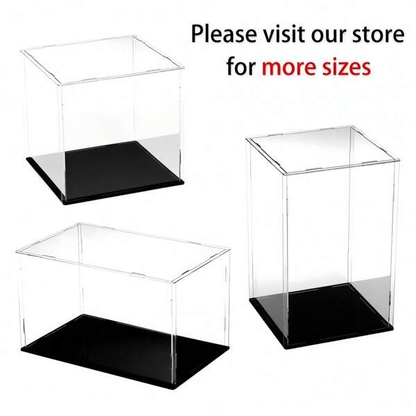 Display Case For Collectibles Assemble Clear Acrylic Box Alternative Glass Case For Display Action Figures Home Storage & Organizing Toys
