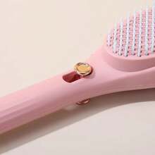 The Latest Retractable Comb From 2025, Effortlessly Cleans Hair. Anti-Static Comb With ABS Plastic Bristles, Portable Head Massager, Perfect For Creating Smooth And Healthy Hair - Suitable For All Hairstyles, Family Use, Hairbrush, An Ideal Birthday Gift. - Hồng - Xem 5
