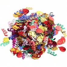 eecoo 60 G/Bolsa Globo de de Cumpleaños, Boda, Colorido, Lentejuelas, Confeti, Decoración, Suministros de Adorno para Fiestas, para Temas de Cumpleaños, Bodas, - 1 - Ver 2