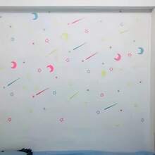 100 piezas de pegatinas fluorescentes de colores, pegatinas de estrellas de plástico fluorescentes para decorar paredes, decoración del hogar para el techo, la pared, el dormitorio de niños/bebés