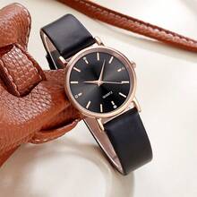 Relojes para mujer con correa de cuero, relojes de lujo de cuarzo, reloj pulsera casual para mujer