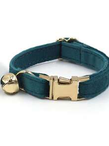 Velvet Zinc Alloy Cat Collar With Bell, Soft Cute Handmade Mini Cat Collar