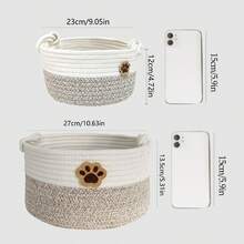 Giỏ đựng đồ chơi cho chó bằng vải nhung dính - Hộp đựng đồ chơi cho thú cưng, Giỏ đựng đồ chơi cho thú cưng rộng rãi - Hộp đựng đồ chơi đa năng có thể gấp gọn với tay cầm chắc chắn, Thích hợp đựng đồ chơi cho chó, quần áo và đồ dùng chải chuốt - Thiết kế dễ vệ sinh, Tạo không gian gọn gàng cho ngôi nhà, Hộp đựng đồ chơi cho chó mèo cao cấp không lộn xộn, Đồ ăn nhẹ cho thú cưng, Phụ kiện, Hộp đựng quần áo bẩn - Nhiều màu - Xem 3