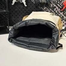 Zaino da donna in nylon leggero e resistente di grande capacità - Spallacci regolabili, chiusura a coulisse, zaino casual da viaggio, escursionismo e uso quotidiano (cachi/nero), zaino da viaggio