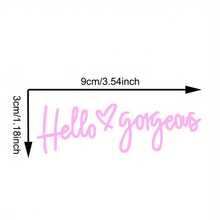 1 miếng dán hình trái tim và chữ cái cho gương chiếu hậu ô tô - Hồng - Xem 6