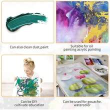 扁平桨式油漆刷，3/4/5 英寸，3 支装，用于墙壁的扁平油漆刷，家具油漆刷套装，用于粉刷墙壁的墙面油漆刷，用于油漆的油漆刷，木材着色刷，3/4/5 英寸油漆刷