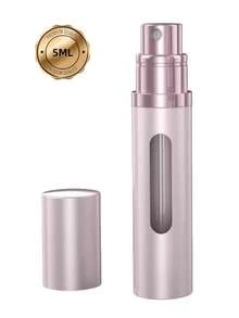 1pc Redesigned Perfume Spray Bottle, Portable Perfume Refillable Atomizer, Bottom Fill Mini Spray Travel Perfume Bottle, Pump Fills Directly From The Bottom Without Removing The Cap, 100% Pure Glass Inner Bottle, With A Visible Window So You Can Easily Know How Much Perfume Is Left, Available In 5ml / 8ml /10ml
