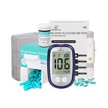 Digital Glucometer Glucose Meter 50 Test Strips 50 Lancets - Blue - View 2