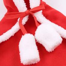 Cute Dogs Cats Christmas Costume Hat Halloween Cloak Cat Small Dog Clothes New Year Funny Set Pet Accessories - Red - View 9