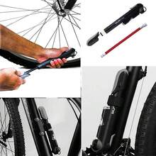 Bomba de Bicicleta, Bomba de Bicicleta Portátil con Barómetro - Alta Presión 120 PSI para Neumáticos de Montaña, Carretera, Híbridos y Bicicletas BMX y Balones Deportivos - 1 - Ver 5
