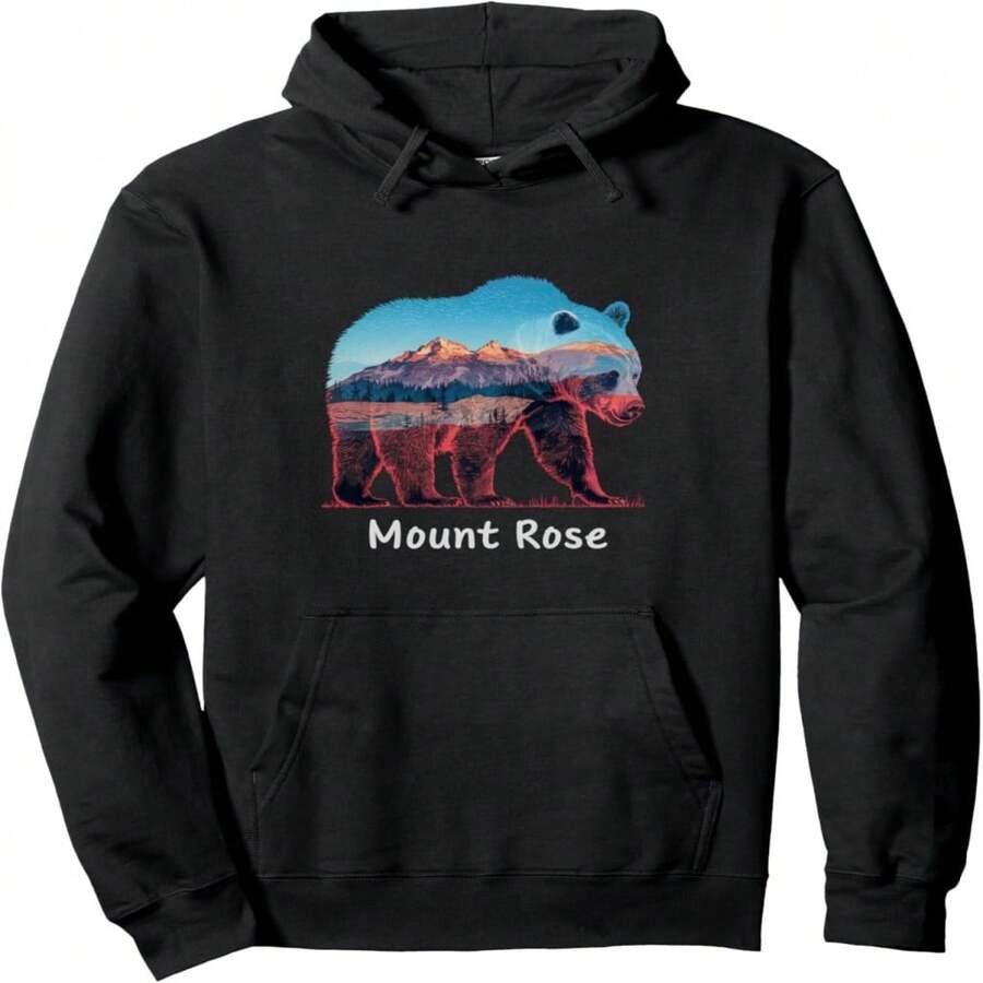 Hiking Camping Mount Rose National Park Pullover Hoodie - 黑色 25 - 查看 1