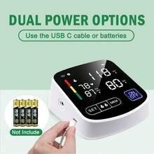 Español Monitor Presion Arterial Digital Lcd Para Brazo Intellective Carga USB - Negro - Ver 6