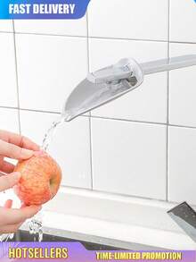 2pcs Faucet Extender With Adjustable Splash Guard, Suitable For Kitchen And Bathroom, Prevents Water Splashing, Home Bathroom Accessories, Bathroom Decor, Home Supplies - Multicolor - View 3