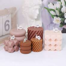 Ensemble de moules géométriques multicolores pour la coulée de résine. Moules en silicone en forme de cube, pilier et carré pour la fabrication de bougies parfumées en cire de soja, savon DIY