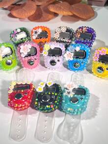 New Rhinestone Decorated Digital Counter, Electronic Counter For Middle East & Arabic, Convenient Display Ring Counter For Stress Relief, Suitable For Prayer Counting, Activity Tracking, Holiday Gifts