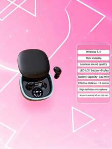 2025 Ultra - Mini Wireless Earbuds: Invisible Sports, Sleep, Work & Class Earphones With Deep Bass - White & Beige, Ideal For Daily Use, Perfect Gift For Students & Fitness Lovers