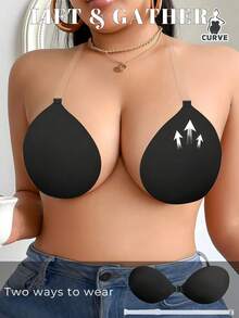 1件装（带肩带）隐形硅胶胸垫，提升胸型，隐形文胸/无背文胸胸垫 - 彩色 - 查看 10