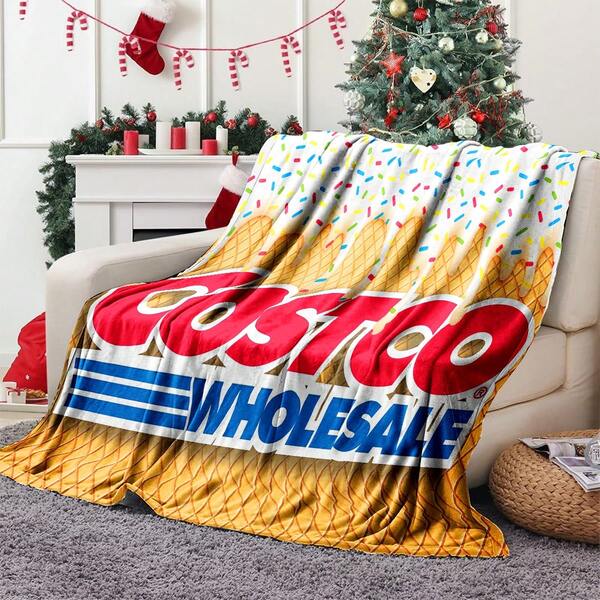 1pc Super Soft Flannel Blanket, Costco Wholesale Pattern Throw Blanket, Bedroom Decor, Picnic Blanket, Travel Blanket, Bed Blanket, Plush Blanket, Cozy Blanket, Autumn Blanket, Bedroom Blanket, Soft Blanket, Sofa Cover Blanket, Multipurpose, Machine Washable, Bedding, A Fluffy Blanket And Cozy Throw, Ideal Gift For Home, Travel, Outdoor, For Family, Friends, Birthday, Anniversary, Holiday