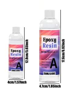 8.1/16.9oz Epoxy Resin Kit - Crystal ClearEpoxy Resin Kit & Hardener For DIY Art, Mold Casting, Wood, Jewelry Making, Coasters, TableTop, Countertop Coating - Heat & UV Resistant - Epoxy Resin - View 2