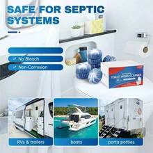 24pcs New Blue Foam Toilet Cleaner, Toilet Cleaner With Deodorant, Multi-Function Automatic Toilet Cleaner, Toilet Deodorant, Yellow Stain And Odor Removal, Deep Cleaning Toilet Pieces, Cleaning Supplies, Cleaning Tools, - 24件 - 查看 8