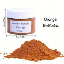 Pigmento en polvo de hormigón DIY, 48g - Colorante a base de agua para yeso, resina epoxi artesanías y joyería, disponible en 12 colores vibrantes, polvo de pigmento de color - Multicolor - Ver 9