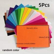 5/10 件彩色无纺布手工 DIY 幼儿园手工布剪纸布编织布彩色毛毡 22 片混色涤纶毛毡用于工艺品