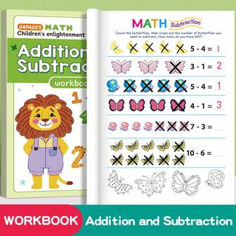 10 Mixed Addition And Subtraction Math Exercises Within 10, Preschool To 1st Grade Arithmetic Practice Workbook - Suitable For Children To Practice And Develop Arithmetic Skills