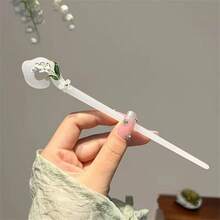 1pc Elegant Lily Flower Hair Clip, Vintage Style Hair Accessory For Women, Bun Extension, Pins For Hair