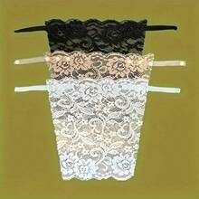 1pcs Elegant Floral Lace Bra Inserts - Light Leakage Prevention & Anti-Glare Shield Pads, 100% Polyester Comfortable Solid Color Lingerie Accessories For Women, 3 Colors (Beige/Black/White), Machine Washable Underwear