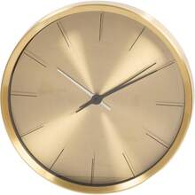 Kiera Grace Wall Clock 10 Inch Craig Aluminum Gold Modern Classic Wall Clocks Battery Operated Silent Non Ticking Home Decor For Living Room Kitchen Bathroom